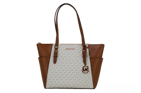 Michael Kors Michael Kors Women Leather Shoulder Tote Bag Purse Handbag+Double Zipper Wallet - HBPS Beauty & Fashion