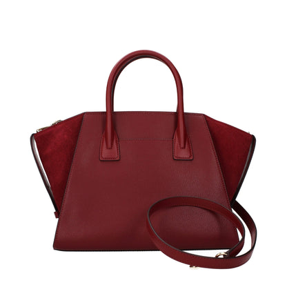 Michael Kors Red Leather Handbag - HBPS Beauty & Fashion