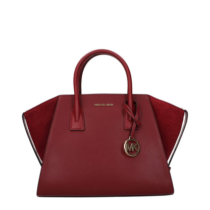 Michael Kors Red Leather Handbag - HBPS Beauty & Fashion