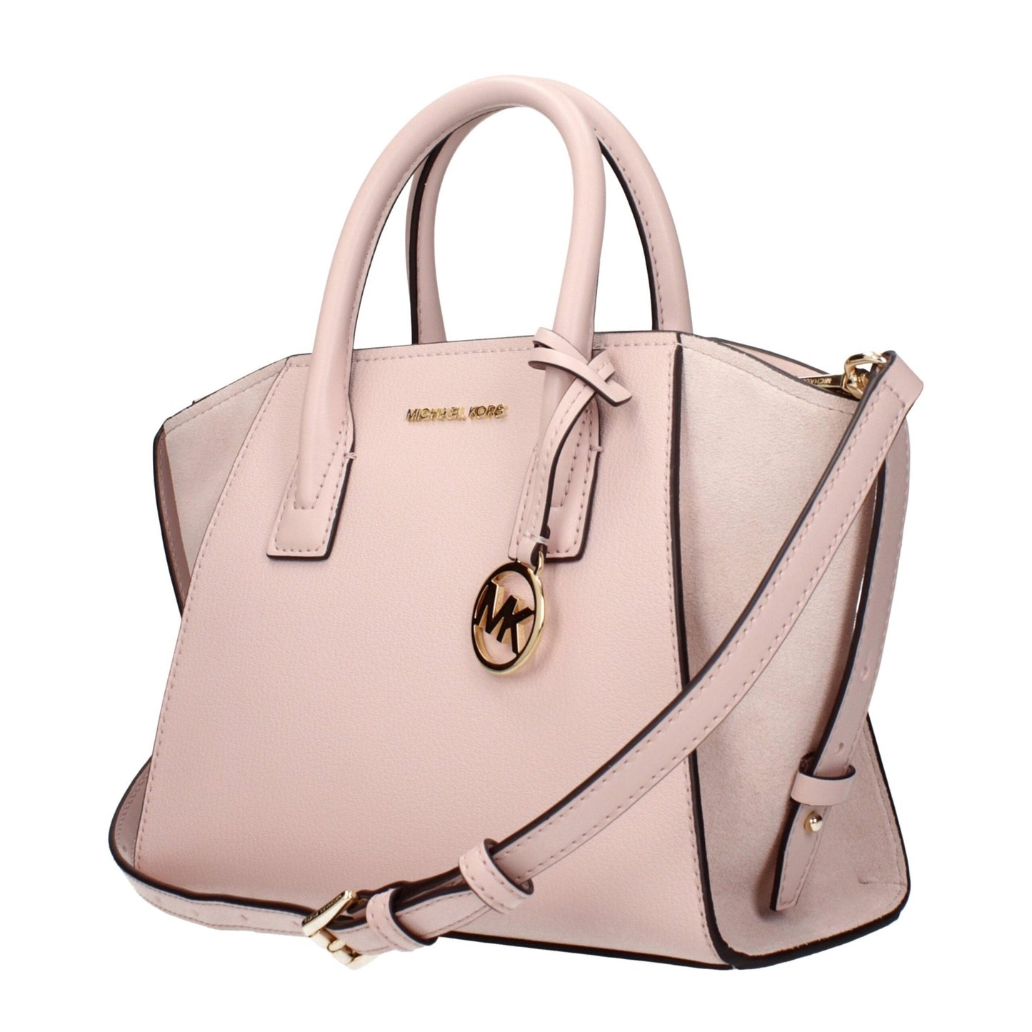 Michael Kors – Sac à Main en Cuir Rose Powder Blush | Logo Frontal | Bandoulière Amovible - HBPS Beauty & Fashion