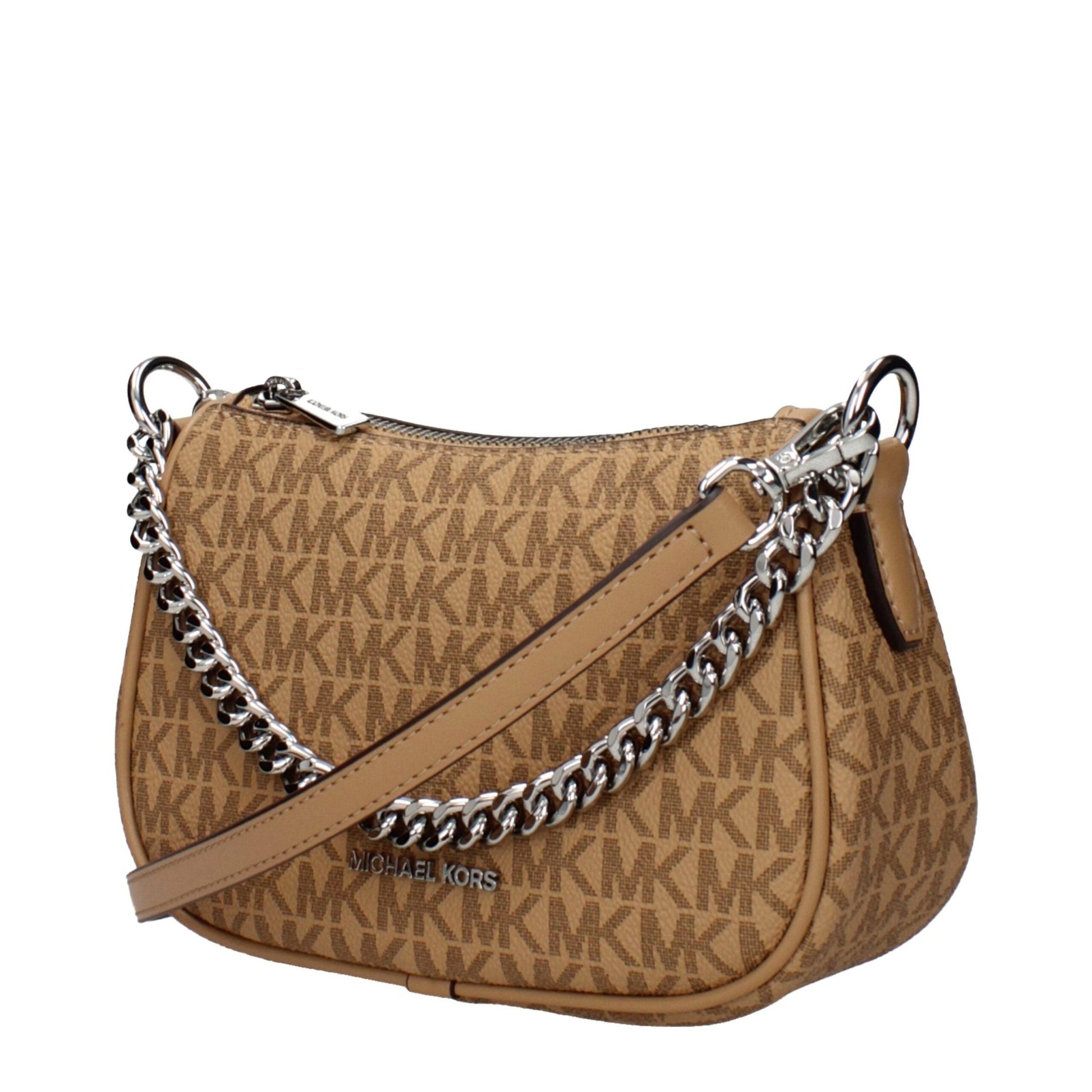 Michael Kors – Sac à Main en Tissu Marron Peanut | Logo | Bandoulière Amovible - HBPS Beauty & Fashion