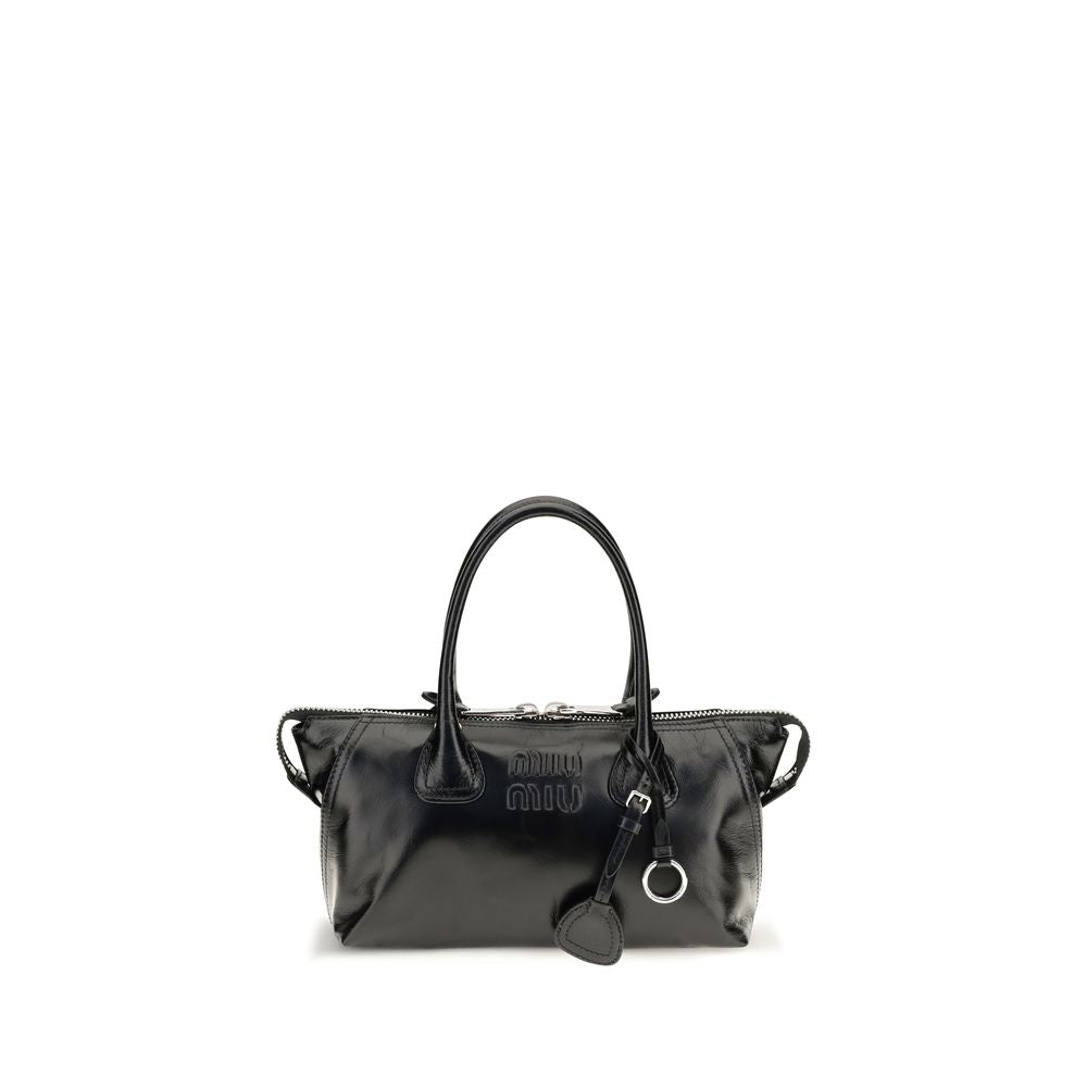 Miu Miu Black Calf Leather Bos Taurus Handbag - HBPS Beauty & Fashion