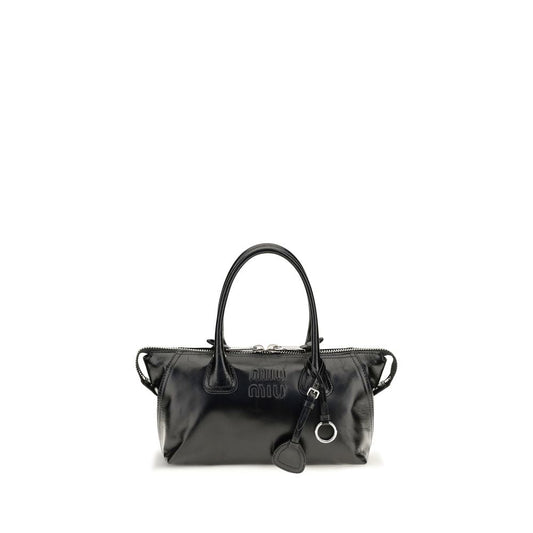 Miu Miu Black Calf Leather Bos Taurus Handbag - HBPS Beauty & Fashion
