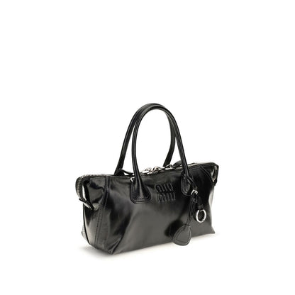 Miu Miu Black Calf Leather Bos Taurus Handbag - HBPS Beauty & Fashion