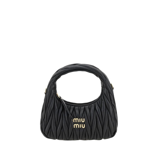 Miu Miu Black Lamb Ovis Aries Aries Handbag - HBPS Beauty & Fashion