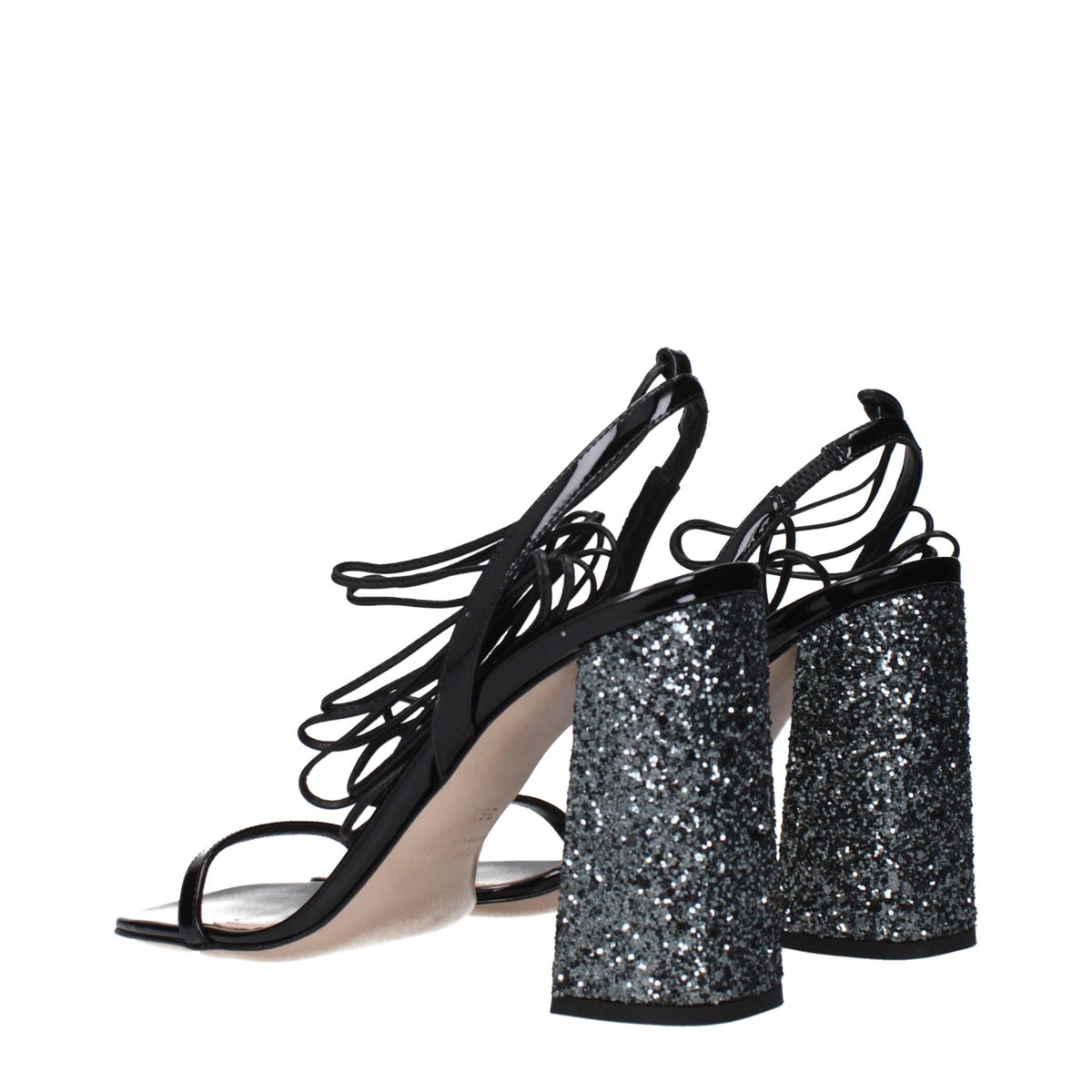 Miu Miu Black Leather Platform Sandals - HBPS Beauty & Fashion
