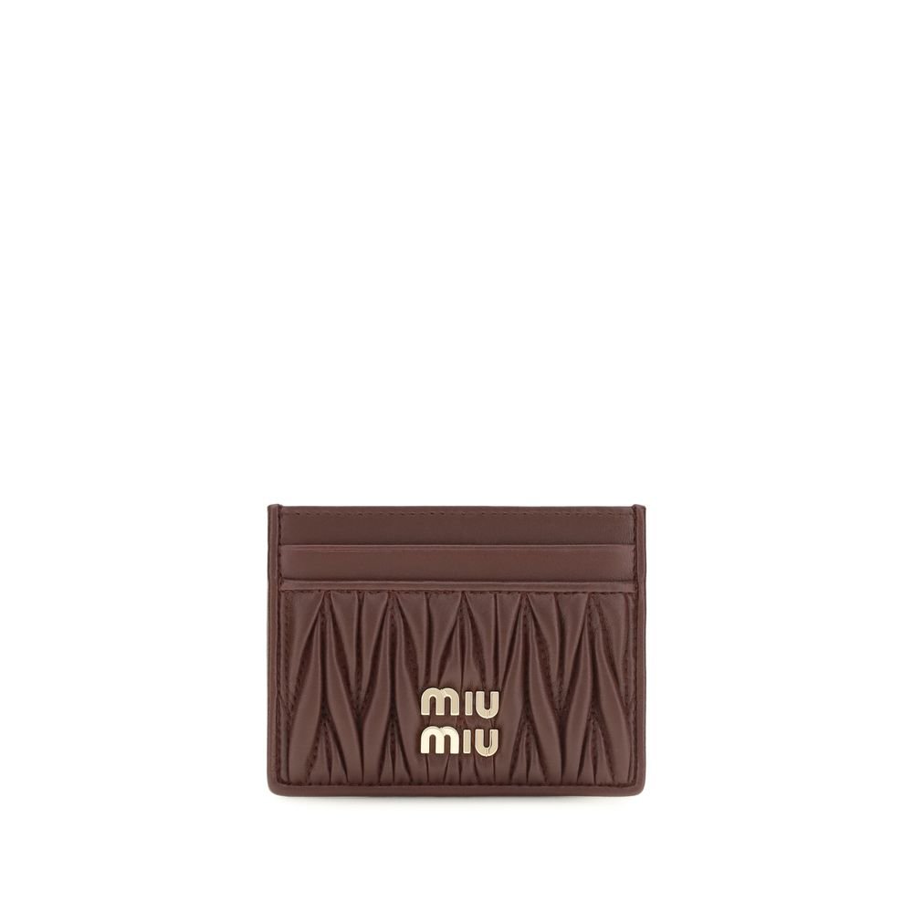 Miu Miu Bordeaux Lamb Ovis Aries Aries Wallet - HBPS Beauty & Fashion