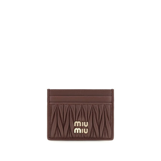Miu Miu Bordeaux Lamb Ovis Aries Aries Wallet - HBPS Beauty & Fashion