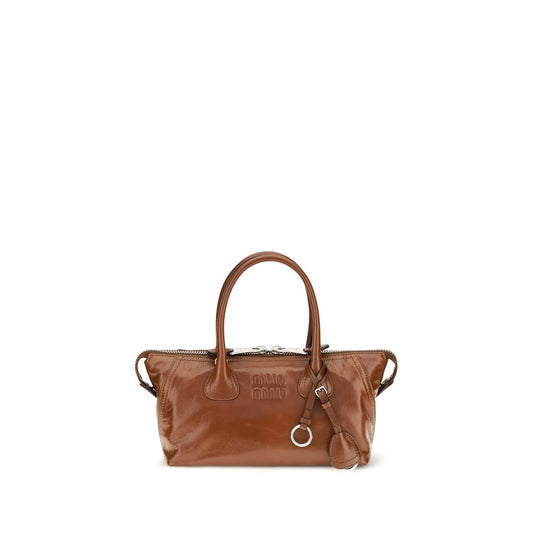 Miu Miu Brown Calf Leather Bos Taurus Handbag - HBPS Beauty & Fashion
