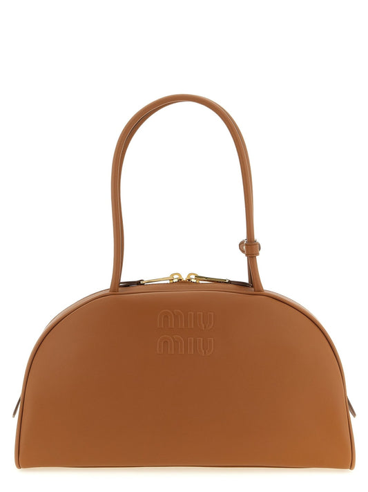 Miu Miu Brown Calfskin Shoulder Bag - HBPS Beauty & Fashion