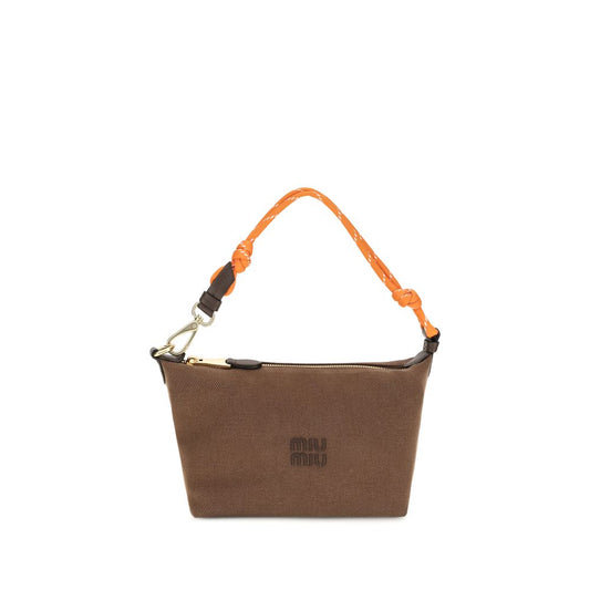 Miu Miu Brown Cotton Shoulder Bag - HBPS Beauty & Fashion
