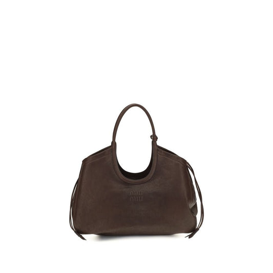 Miu Miu Brown Lamb Ovis Aries Handbag - HBPS Beauty & Fashion