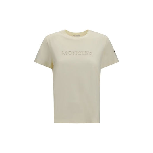 Moncler Beige Cotton T-Shirt - HBPS Beauty & Fashion