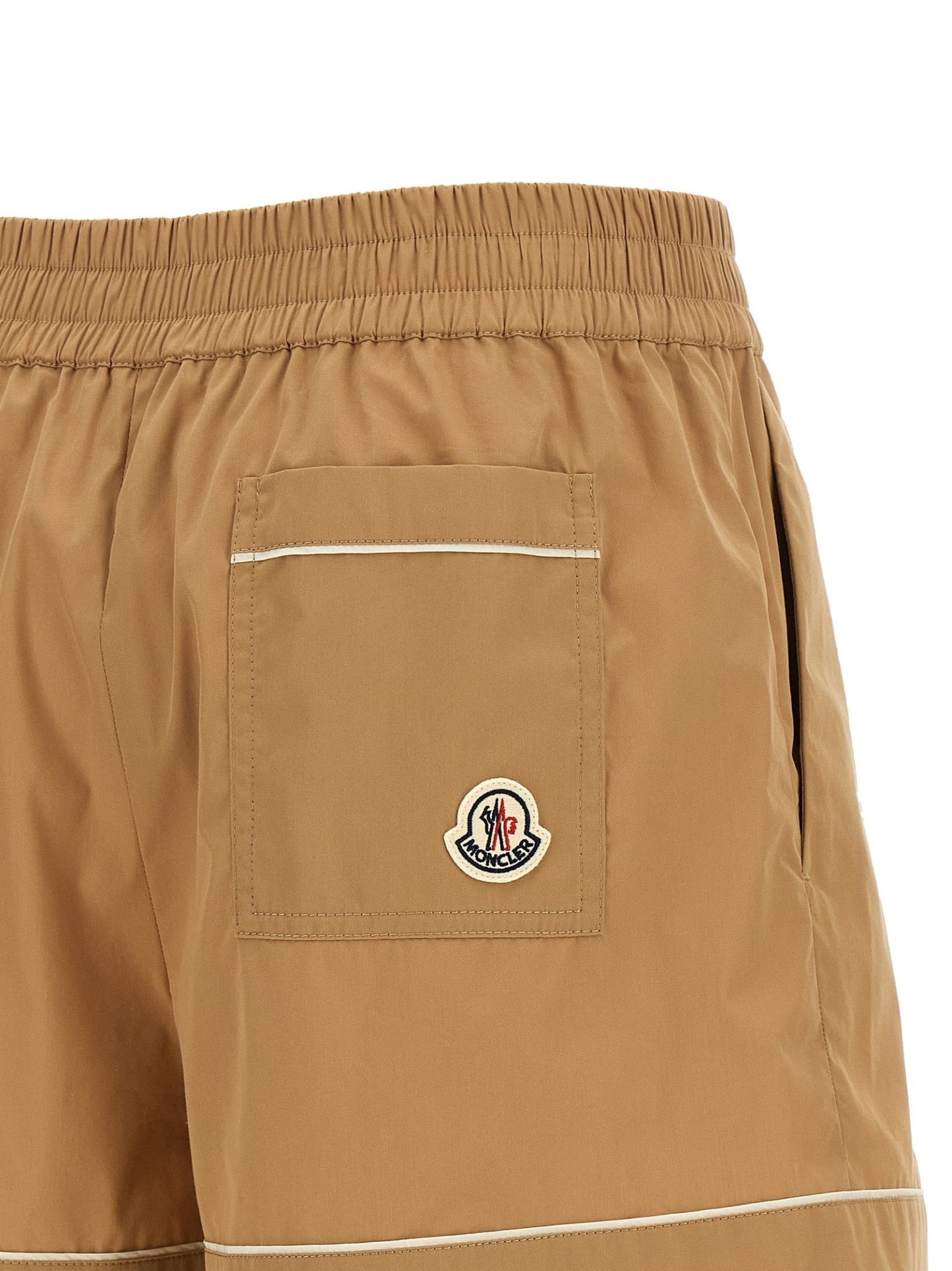 Moncler Beige Nylon Bermuda Shorts - HBPS Beauty & Fashion