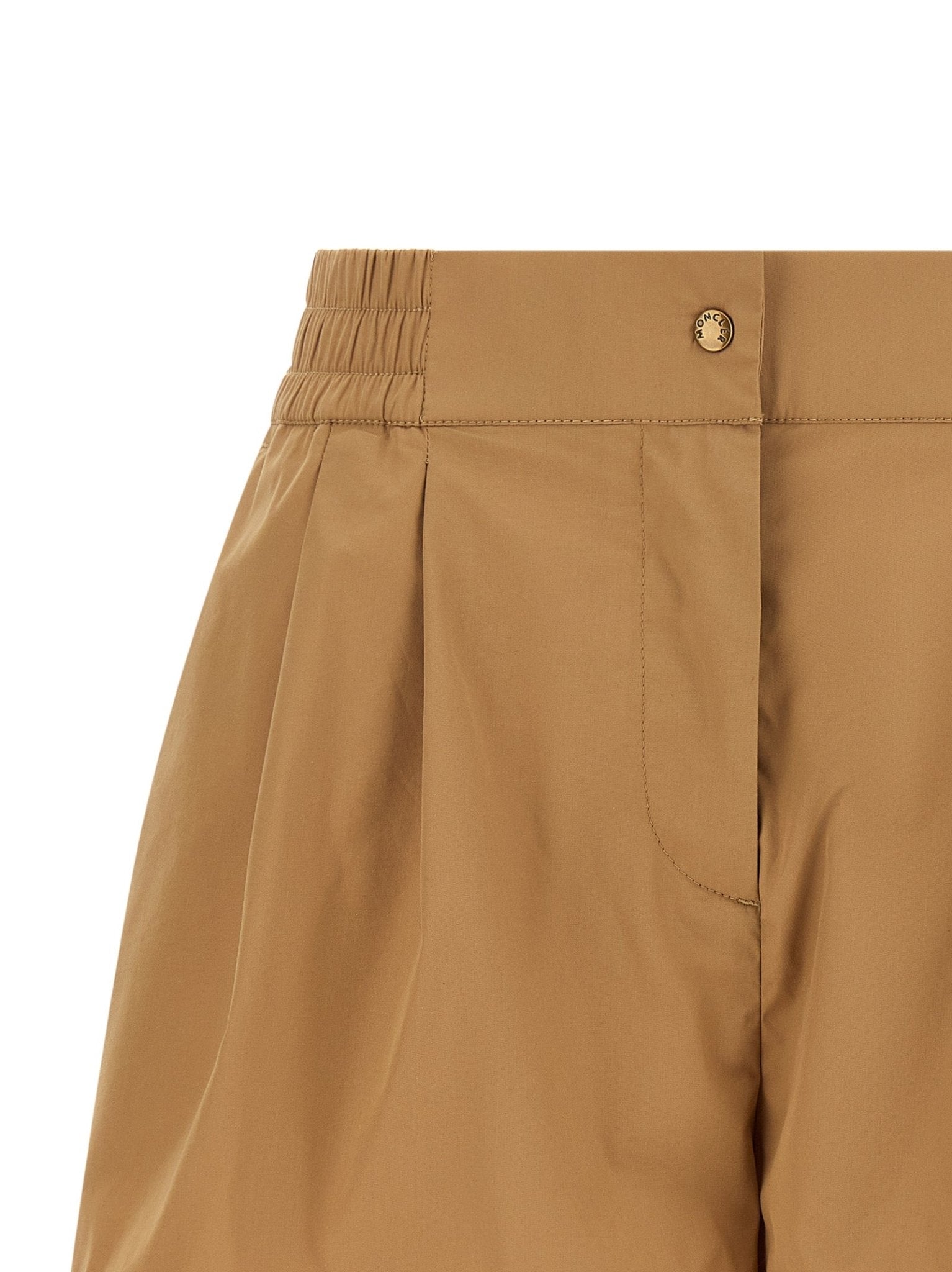 Moncler Beige Nylon Bermuda Shorts - HBPS Beauty & Fashion