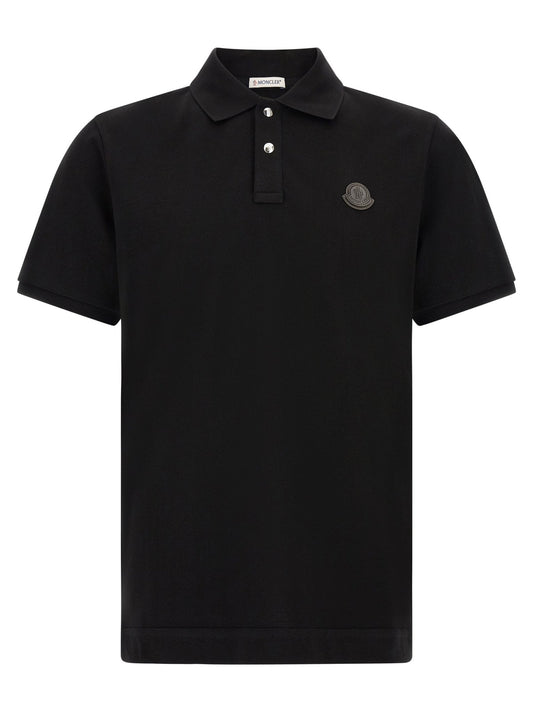 Moncler Black Leather Polo Shirt - HBPS Beauty & Fashion