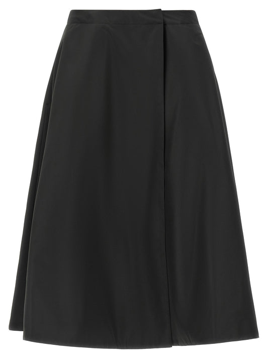 Moncler Black Polyester Midi Skirt - HBPS Beauty & Fashion