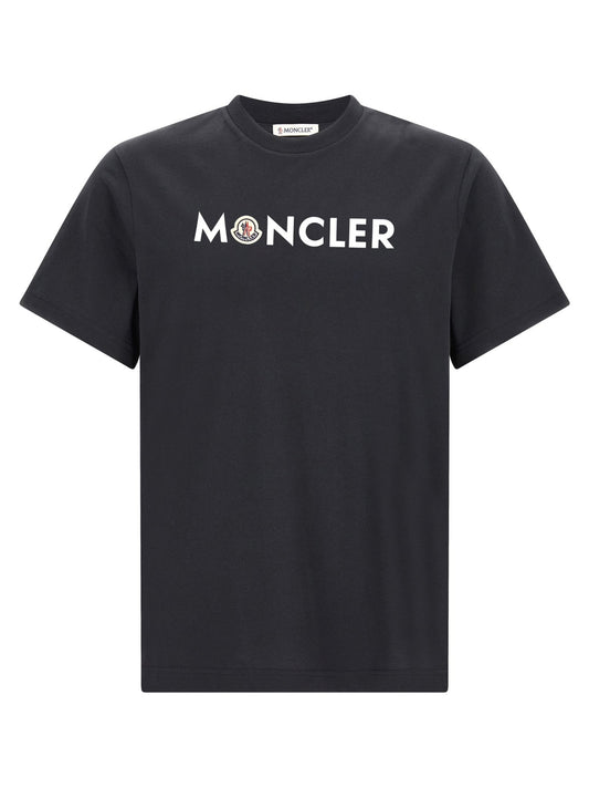 Moncler Blue Cotton T-Shirt - HBPS Beauty & Fashion