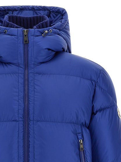 Moncler Blue Polyamide Full-Length Jacket - HBPS Beauty & Fashion