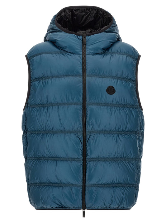 Moncler Blue Polyamide Full-Length Jacket - HBPS Beauty & Fashion