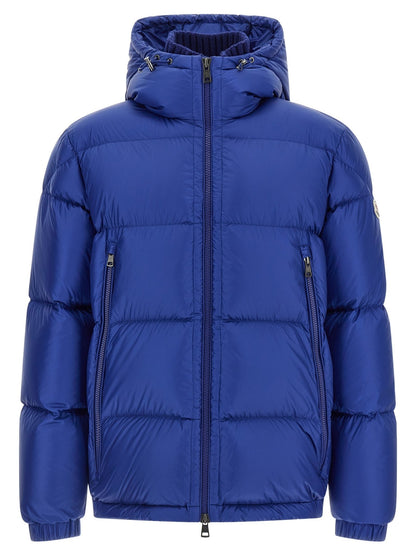Moncler Blue Polyamide Full-Length Jacket - HBPS Beauty & Fashion