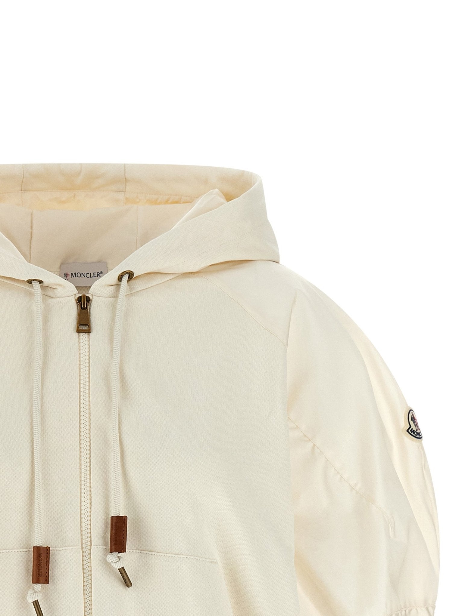 Moncler White Cotton Hoodie - HBPS Beauty & Fashion