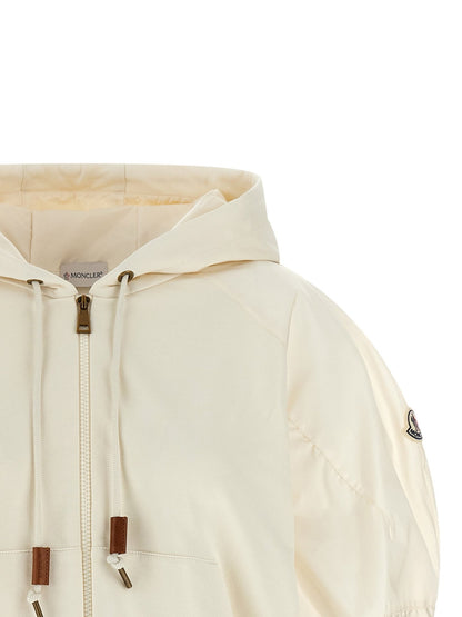 Moncler White Cotton Hoodie - HBPS Beauty & Fashion