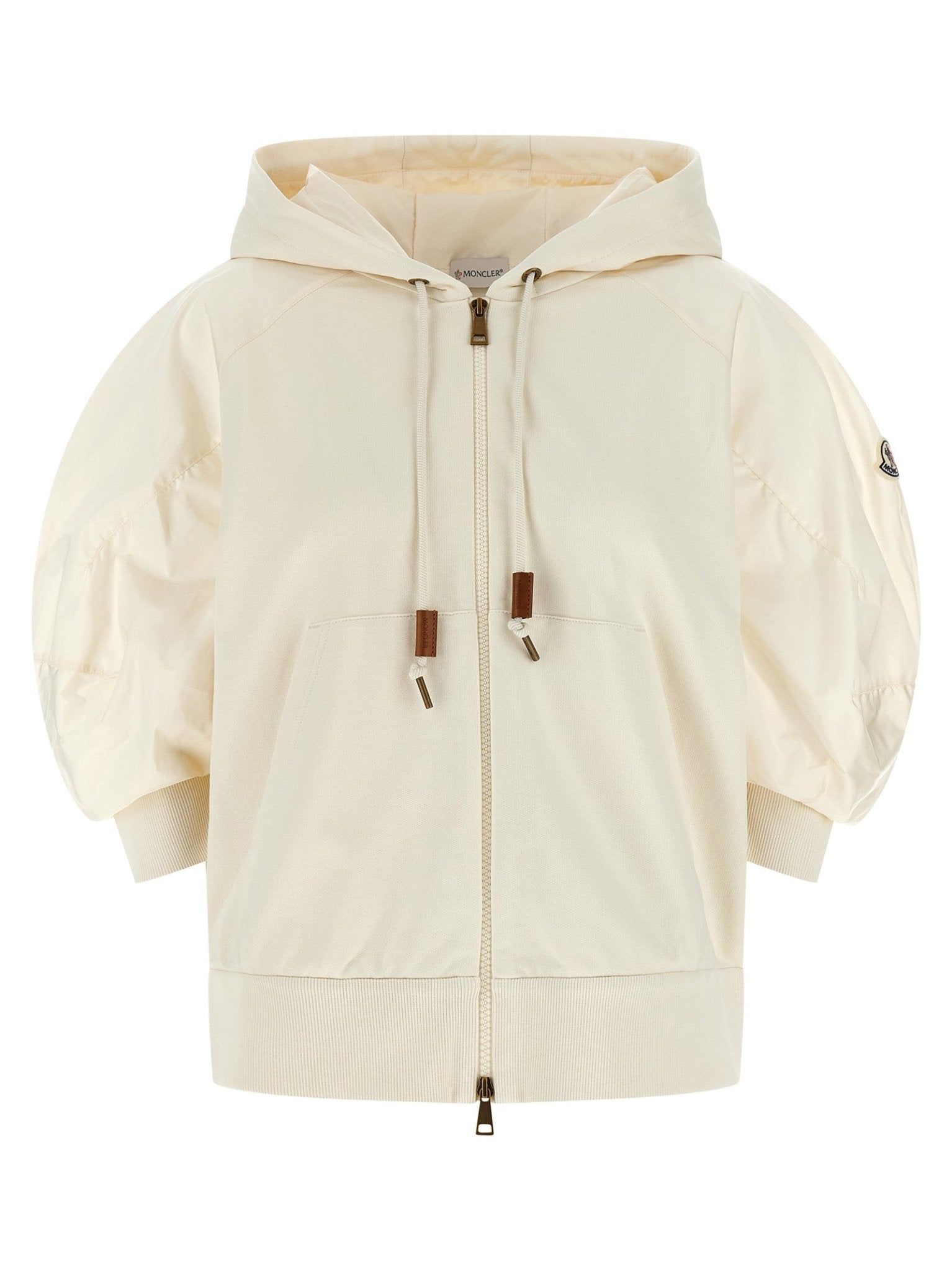 Moncler White Cotton Hoodie - HBPS Beauty & Fashion