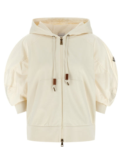 Moncler White Cotton Hoodie - HBPS Beauty & Fashion