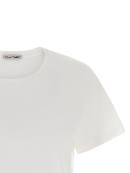 Moncler White Cotton T-Shirt - HBPS Beauty & Fashion