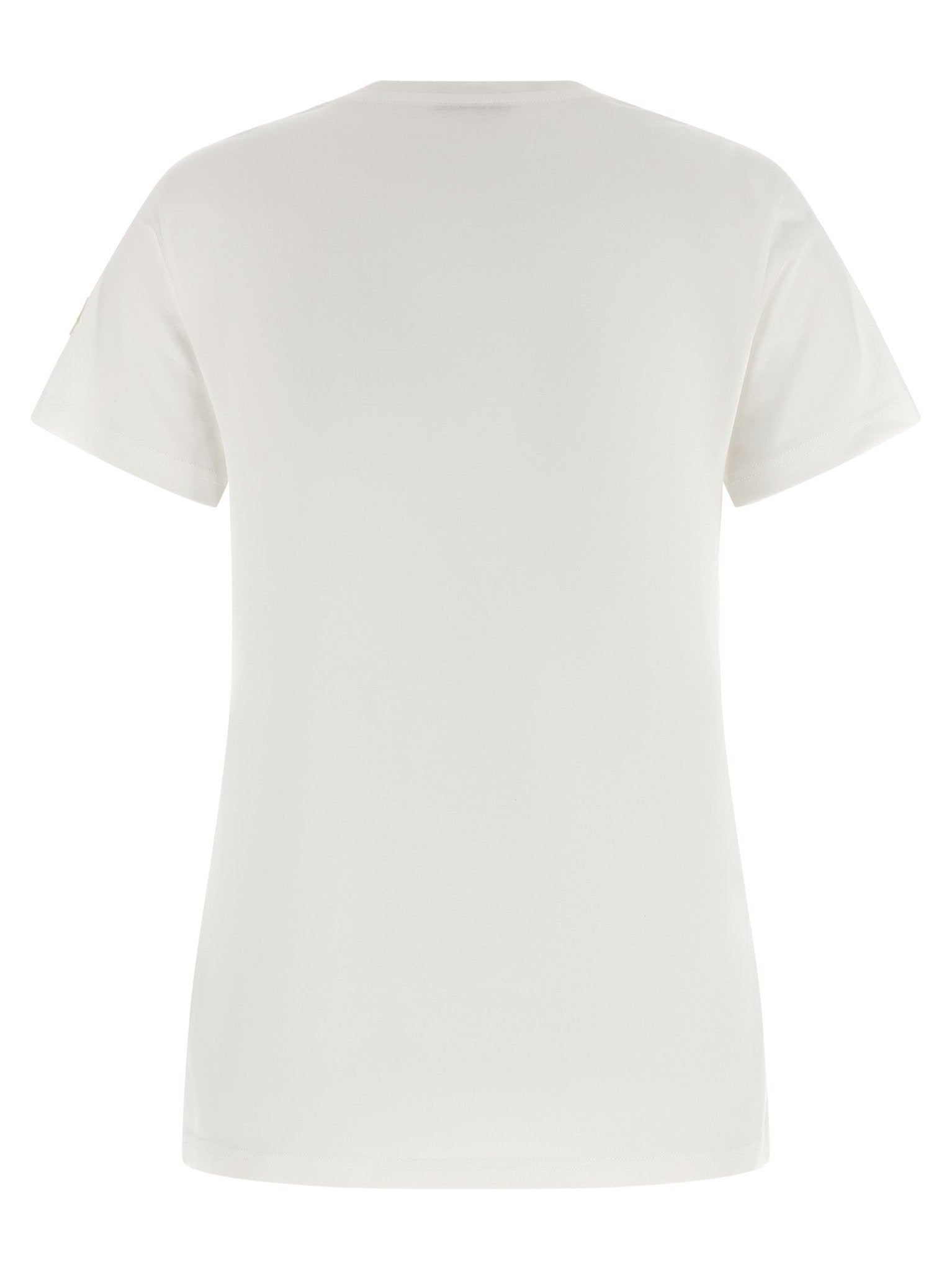 Moncler White Cotton T-Shirt - HBPS Beauty & Fashion