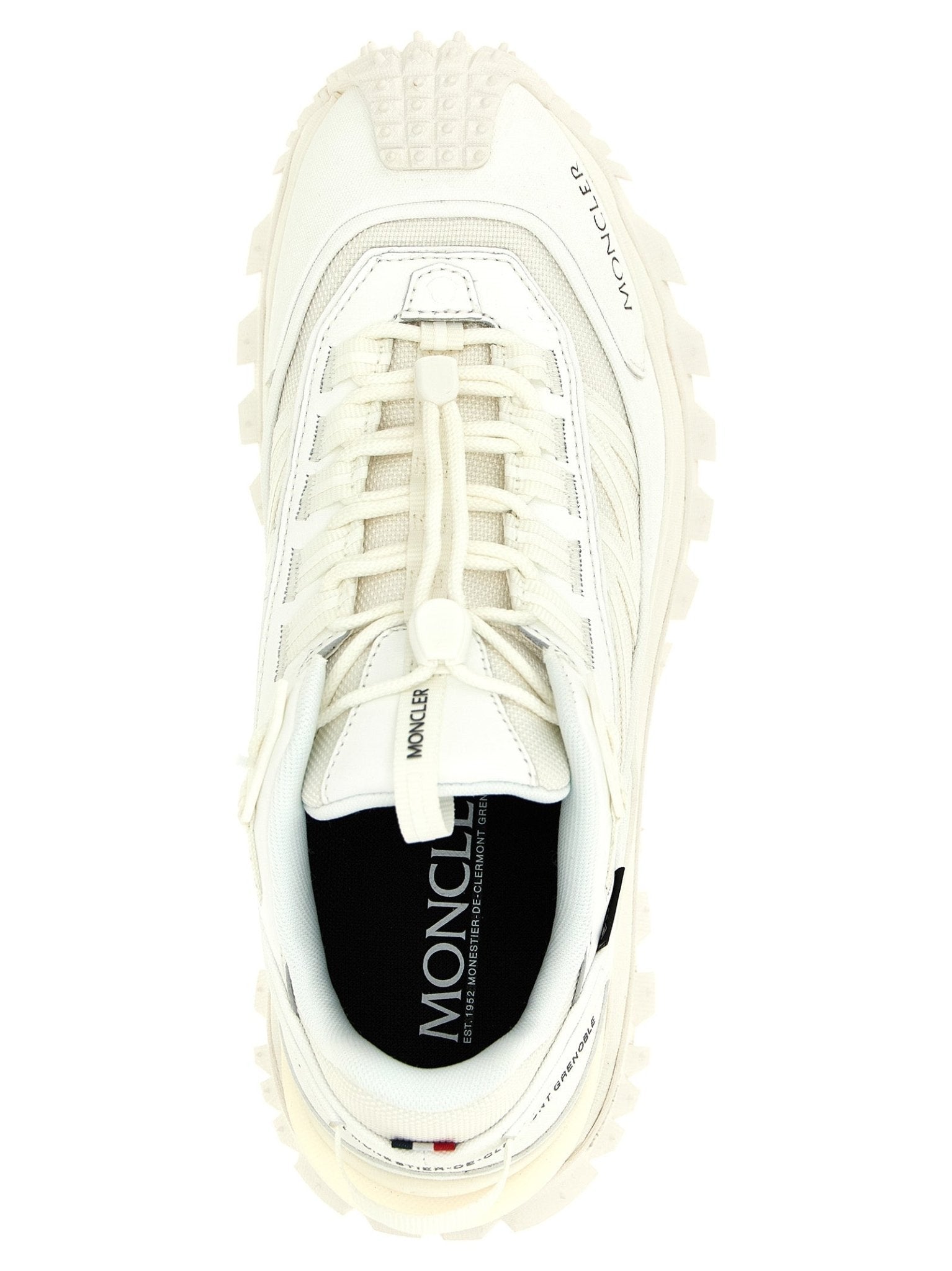 Moncler White Polyamide Athletic Sneakers - HBPS Beauty & Fashion