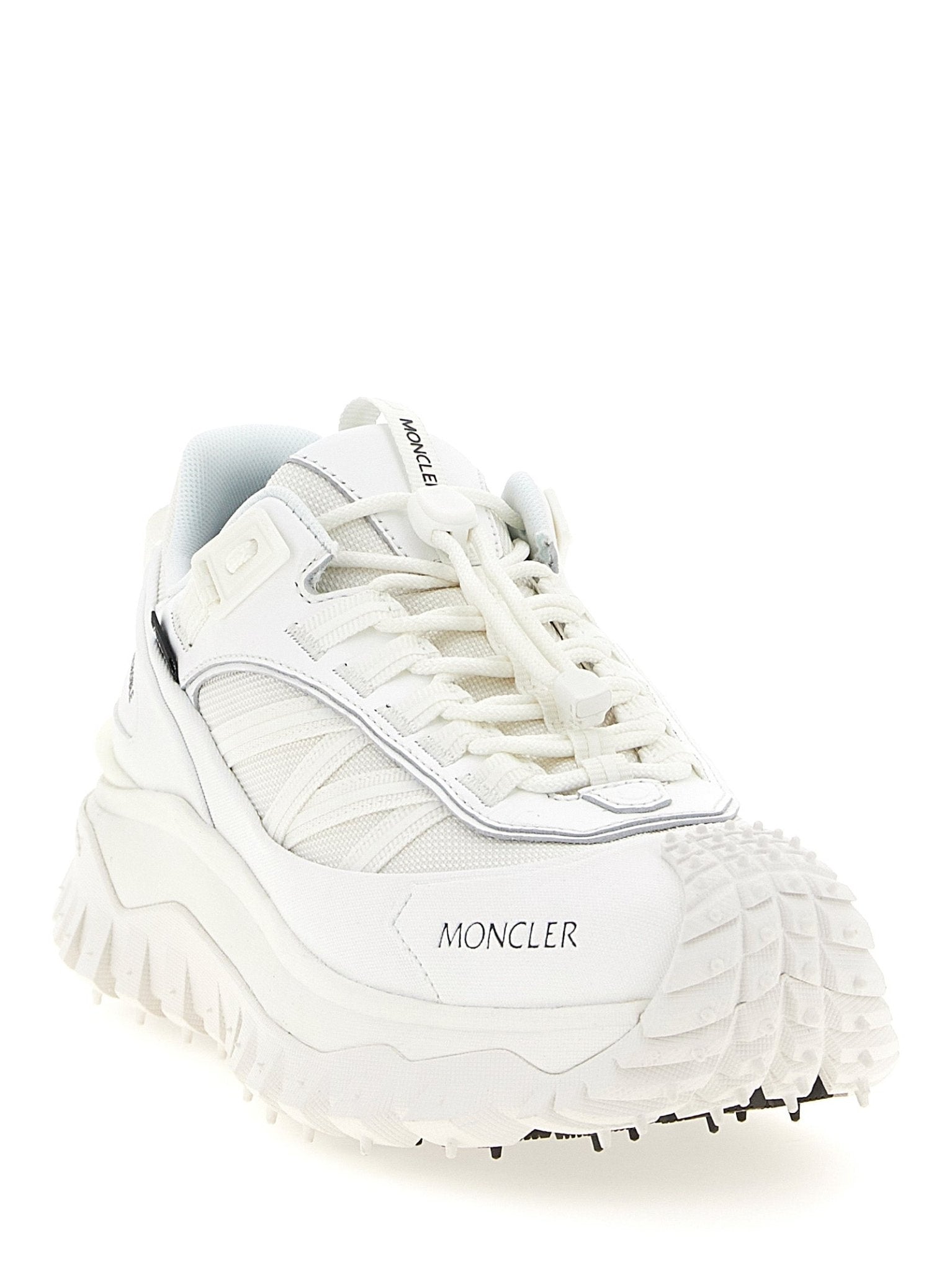 Moncler White Polyamide Athletic Sneakers - HBPS Beauty & Fashion
