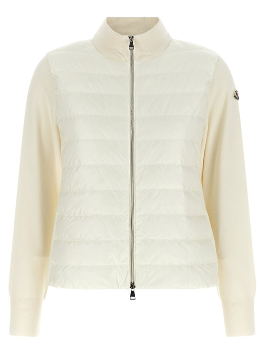Moncler White Polyamide Cardigan - HBPS Beauty & Fashion