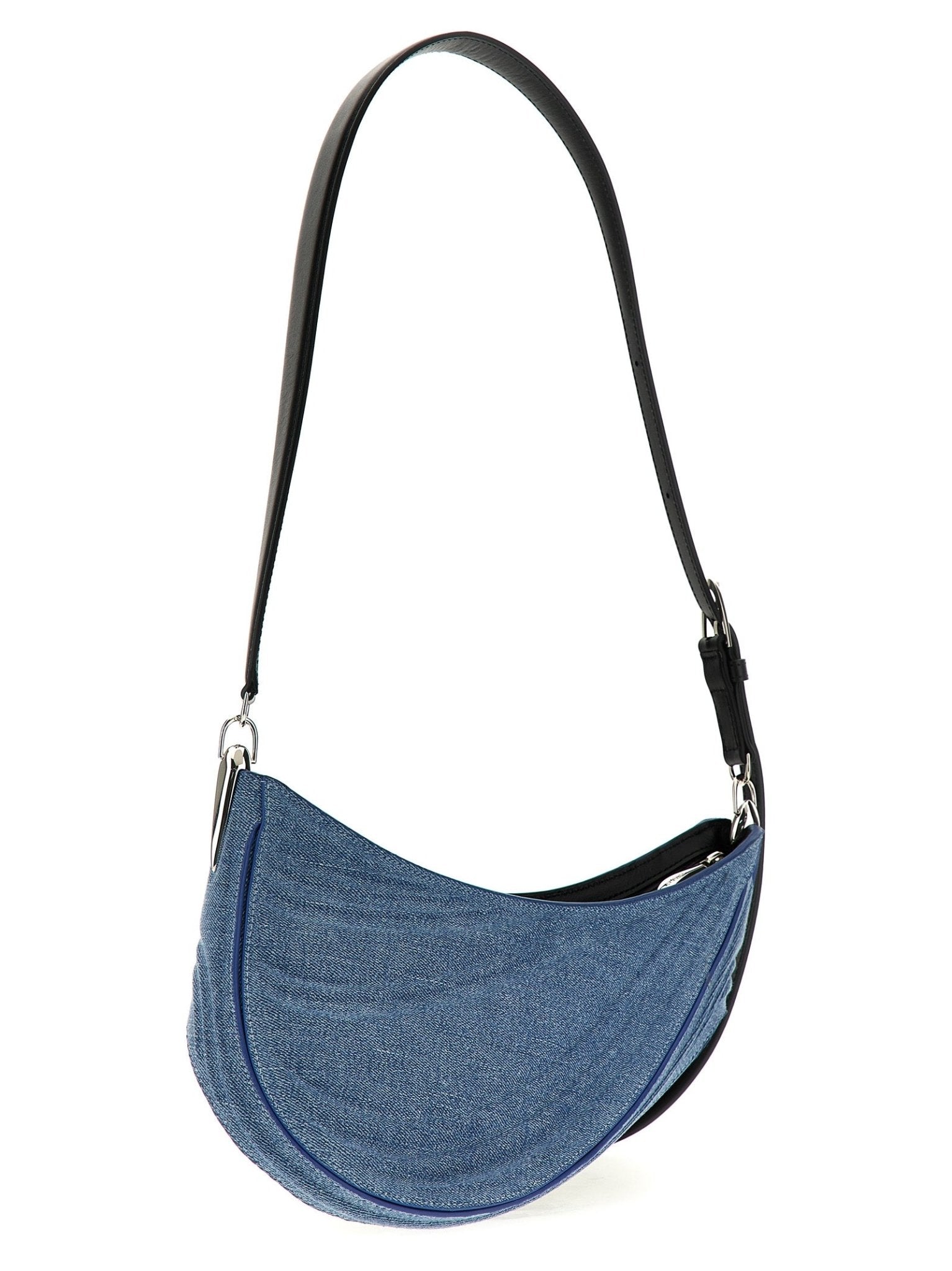 Mugler Blue Calfskin Shoulder Bag - HBPS Beauty & Fashion