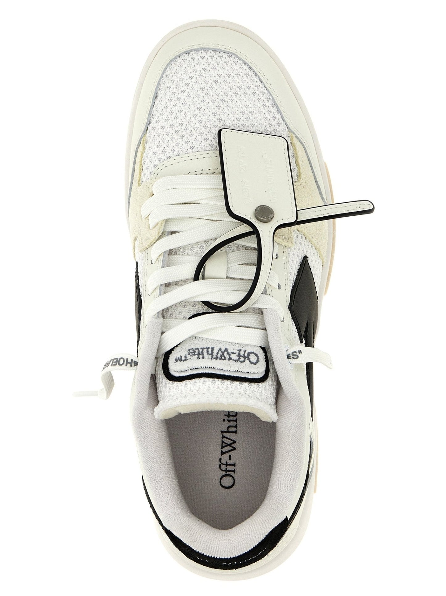 Off-White Bicolor Bovine Leather Athletic Sneakers - HBPS Beauty & Fashion