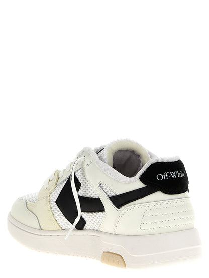 Off-White Bicolor Bovine Leather Athletic Sneakers - HBPS Beauty & Fashion