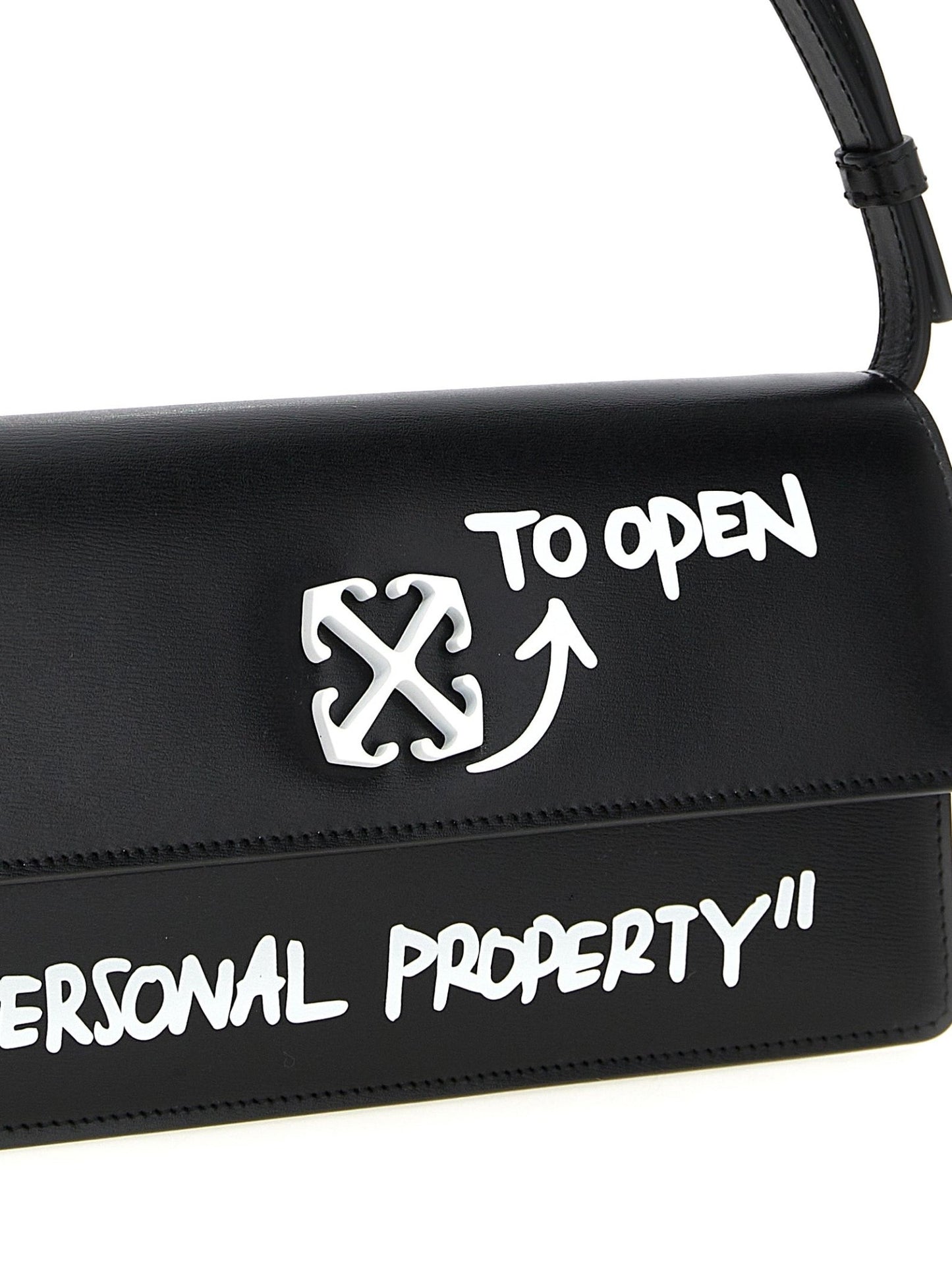 Off-White Bicolor Calfskin Shoulder Bag - HBPS Beauty & Fashion