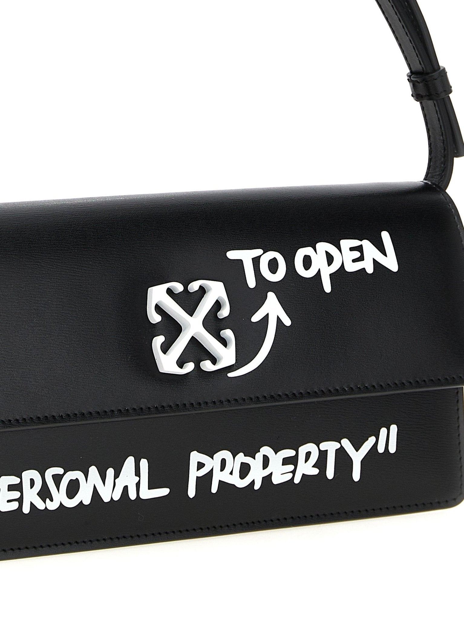 Off-White Bicolor Calfskin Shoulder Bag - HBPS Beauty & Fashion
