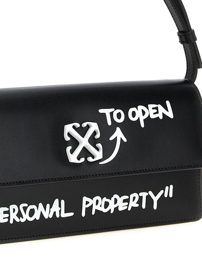 Off-White Bicolor Calfskin Shoulder Bag - HBPS Beauty & Fashion