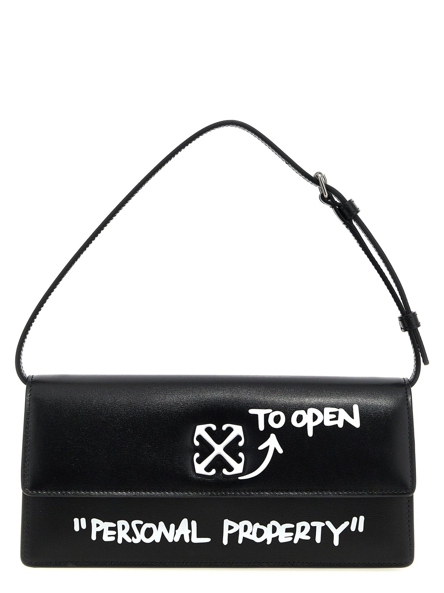 Off-White Bicolor Calfskin Shoulder Bag - HBPS Beauty & Fashion