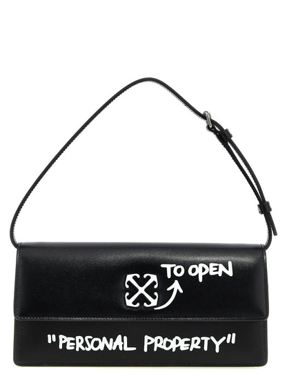 Off-White Bicolor Calfskin Shoulder Bag - HBPS Beauty & Fashion