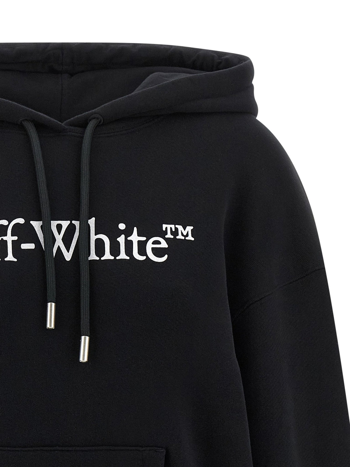 Off-White Bicolor Cotton Hoodie - HBPS Beauty & Fashion