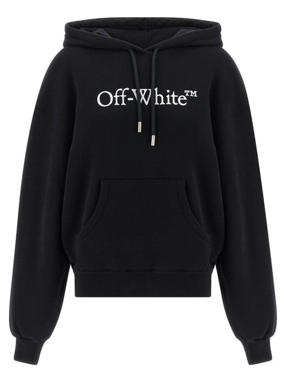 Off-White Bicolor Cotton Hoodie - HBPS Beauty & Fashion
