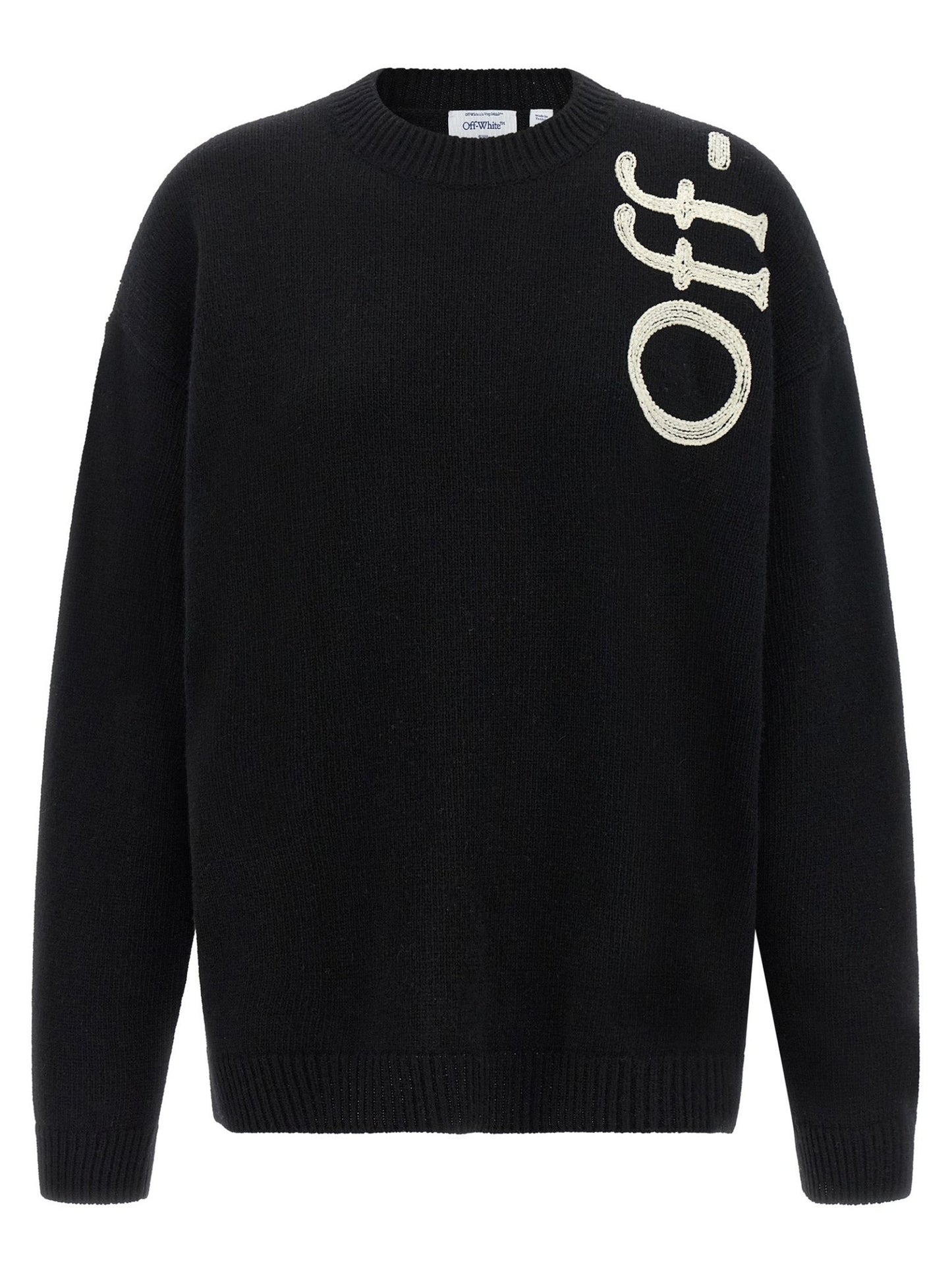 Off-White Bicolor Wool Cardigan - HBPS Beauty & Fashion