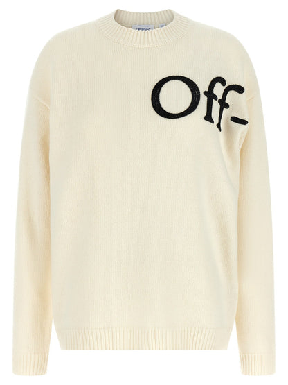 Off-White Bicolor Wool Cardigan - HBPS Beauty & Fashion
