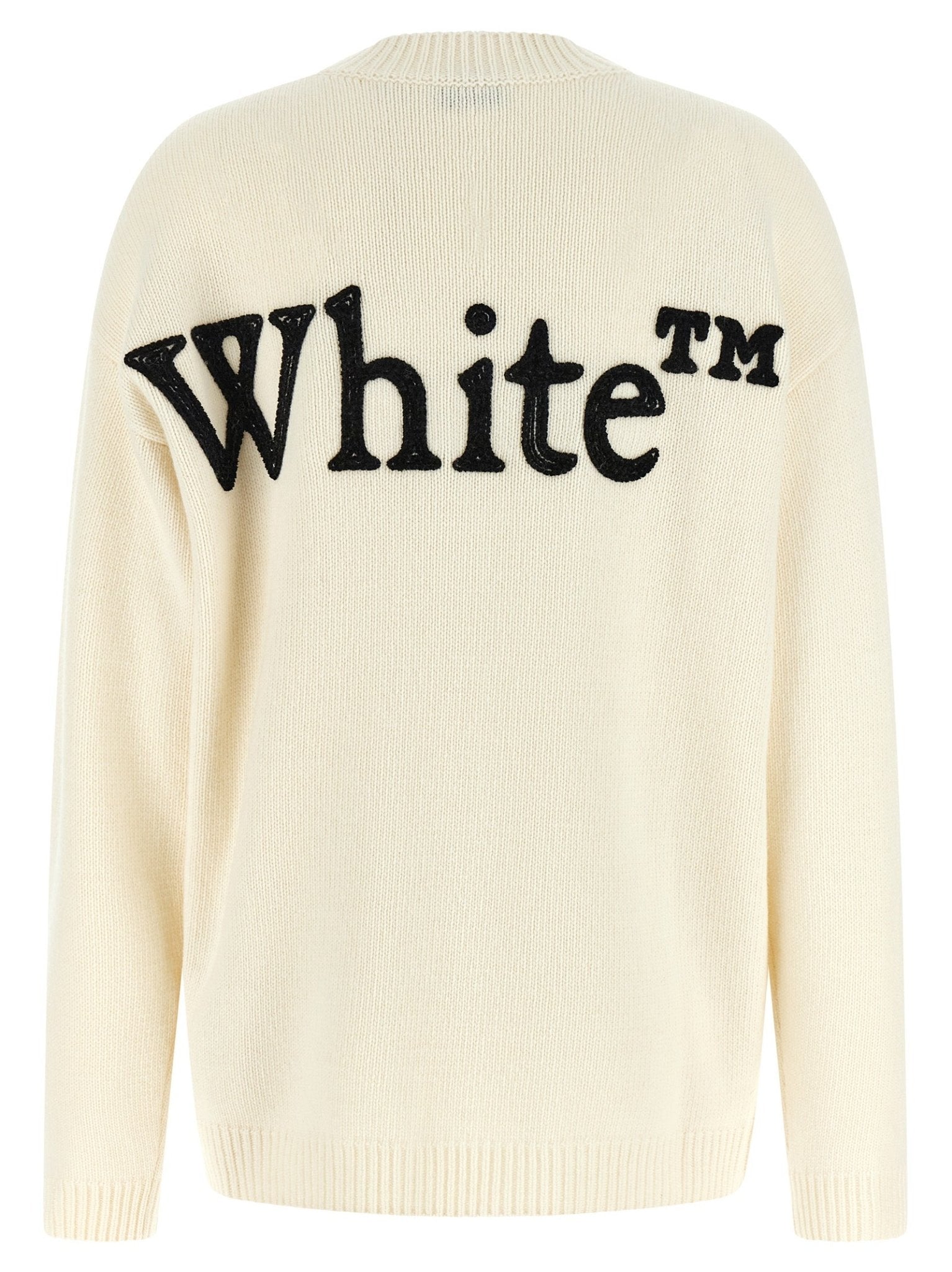 Off-White Bicolor Wool Cardigan - HBPS Beauty & Fashion