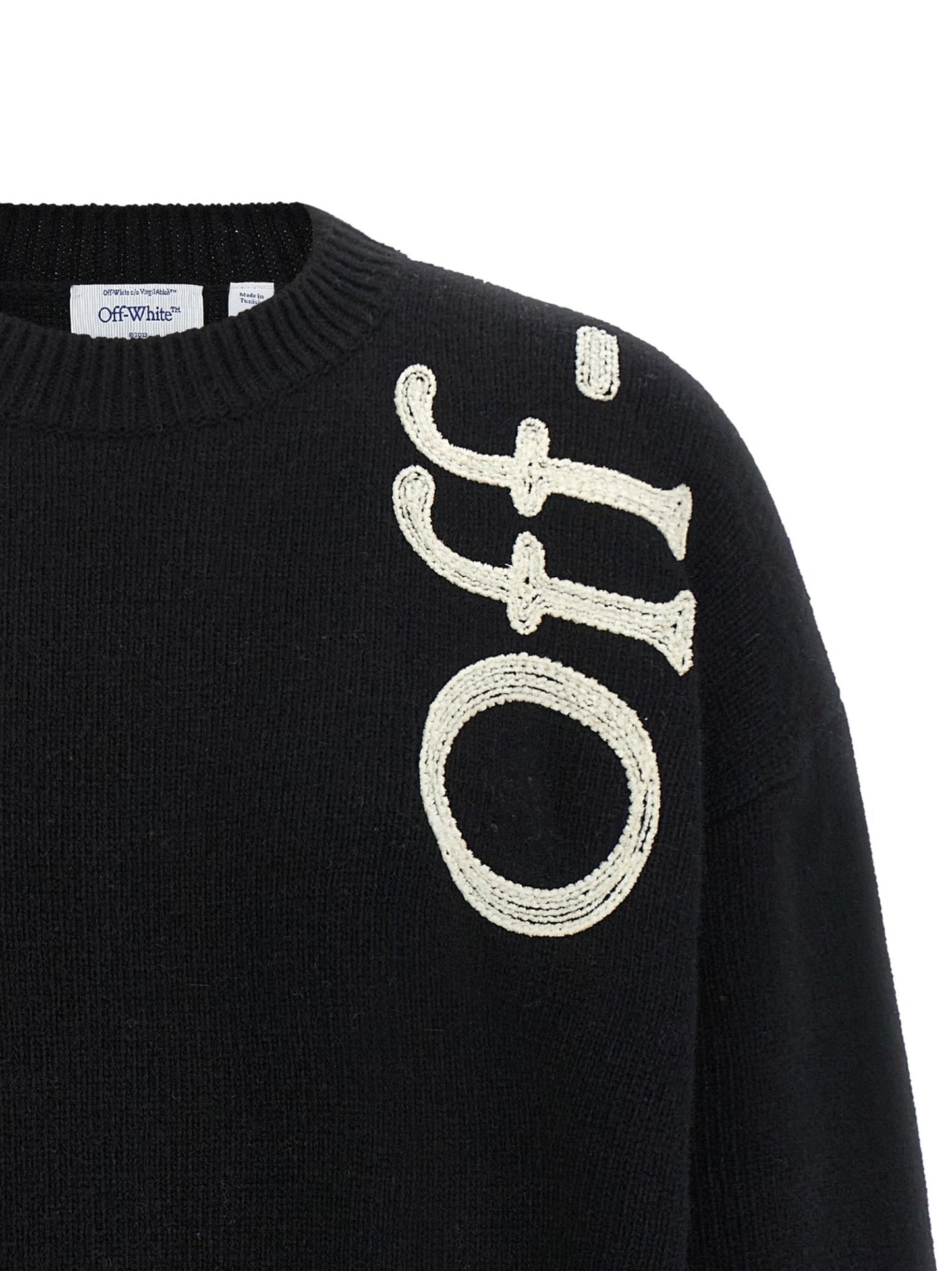 Off-White Bicolor Wool Cardigan - HBPS Beauty & Fashion
