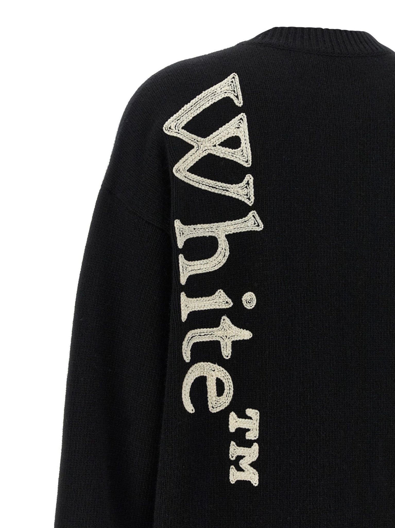 Off-White Bicolor Wool Cardigan - HBPS Beauty & Fashion