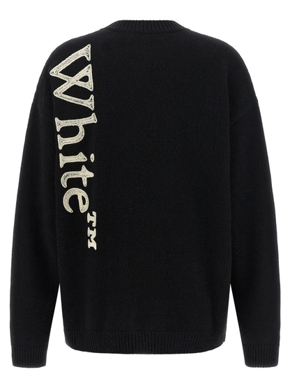 Off-White Bicolor Wool Cardigan - HBPS Beauty & Fashion